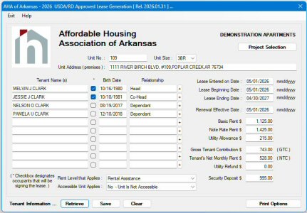 AHA AR Lease Downloads